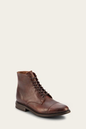 Seth Cap Toe Lace Up - Brown - Hero