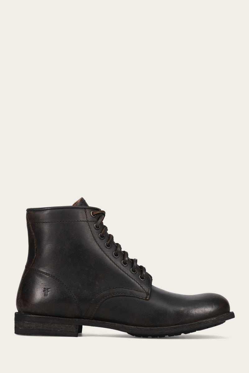 Tyler Flex Lace Up - Antiqued Black - Outside