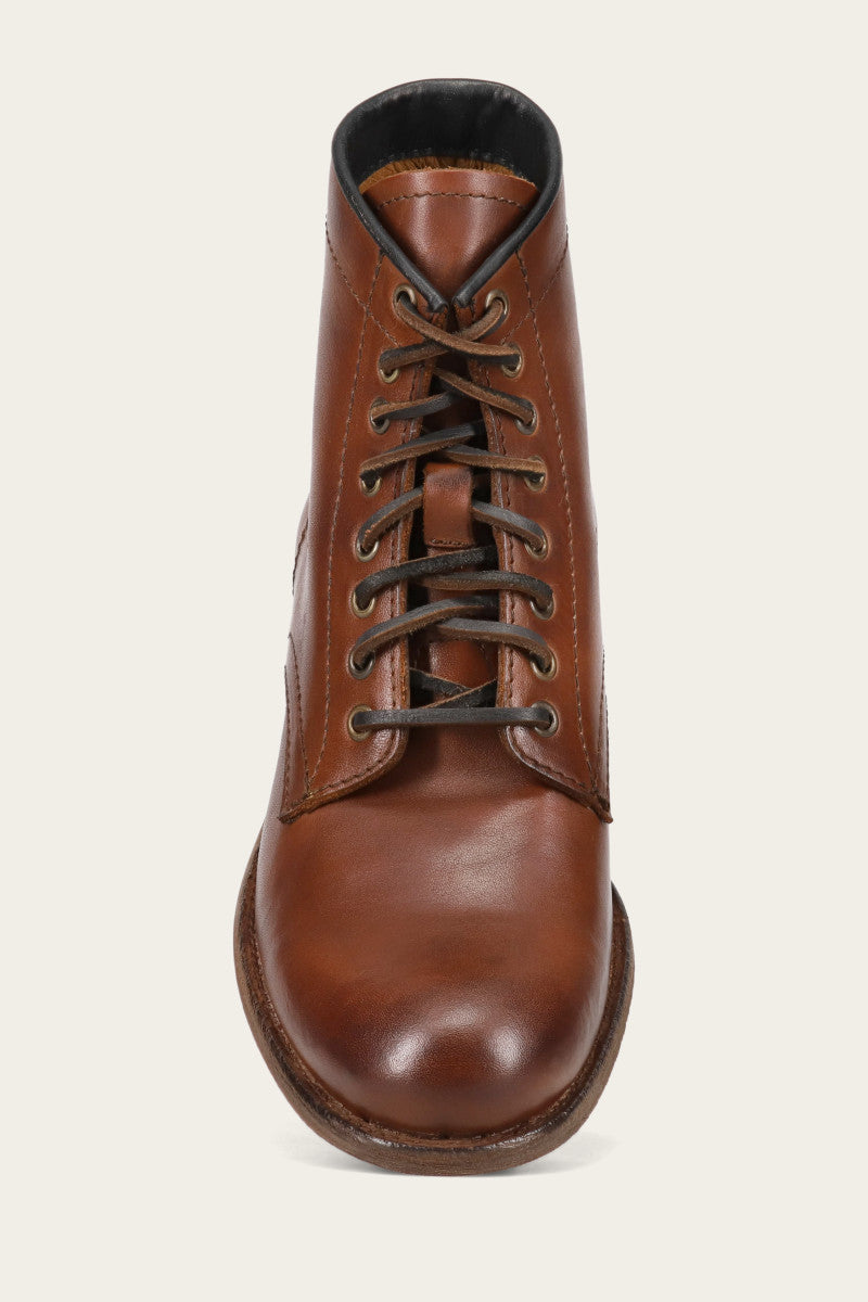 Tyler Flex Lace Up - Cognac - Top Down