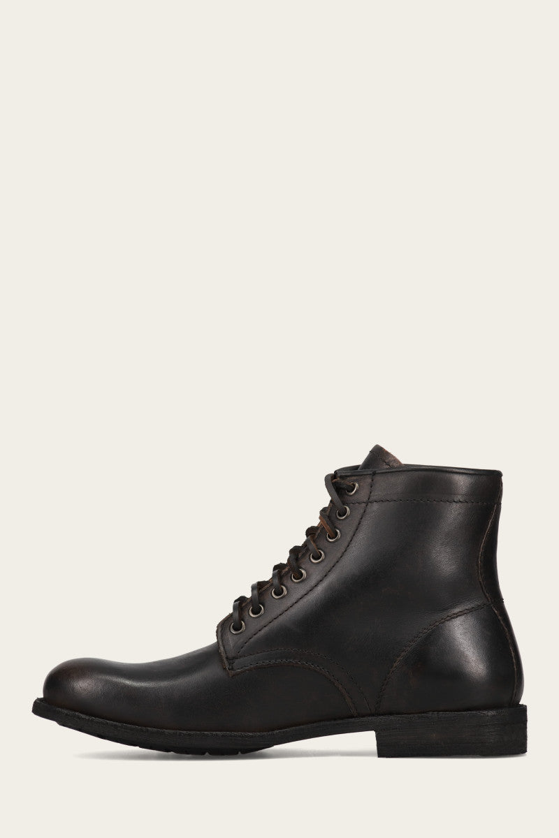 Tyler Flex Lace Up - Antiqued Black - Inside