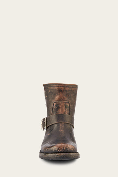 Veronica Bootie - Antiqued Black - Front