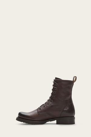 Veronica Combat - Dark Brown - Inside