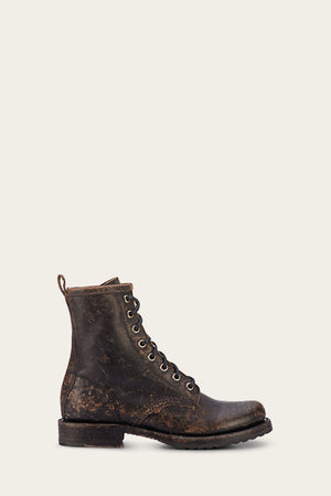 Frye black combat boots online