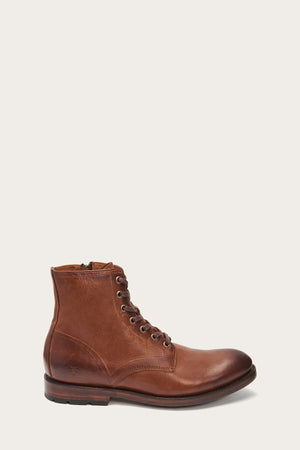 Frye bowery lace hot sale up cognac