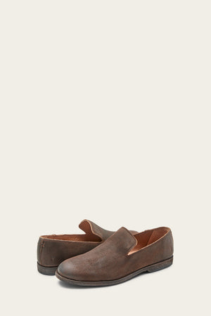 Frye store suede loafers