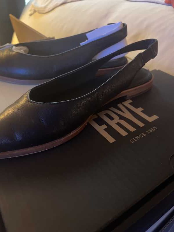 Frye kenzie hot sale slingback flats